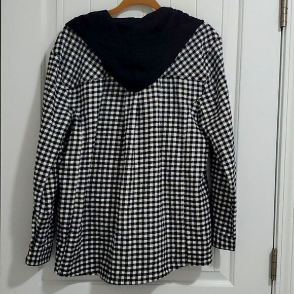 Eddie Bauer womans flannel hoodie jacket, xl - Picture 6 of 7